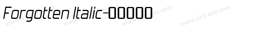 Forgotten Italic字体转换